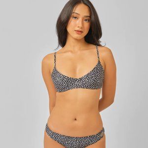 NWT Blackbough Swim Willow Underwire Top in Black Flint M